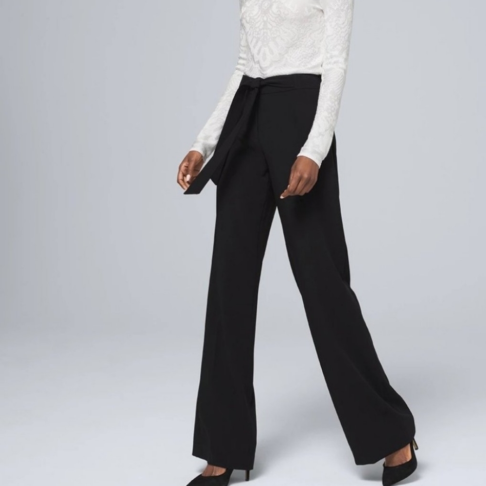 Whbm wide leg trouser pants